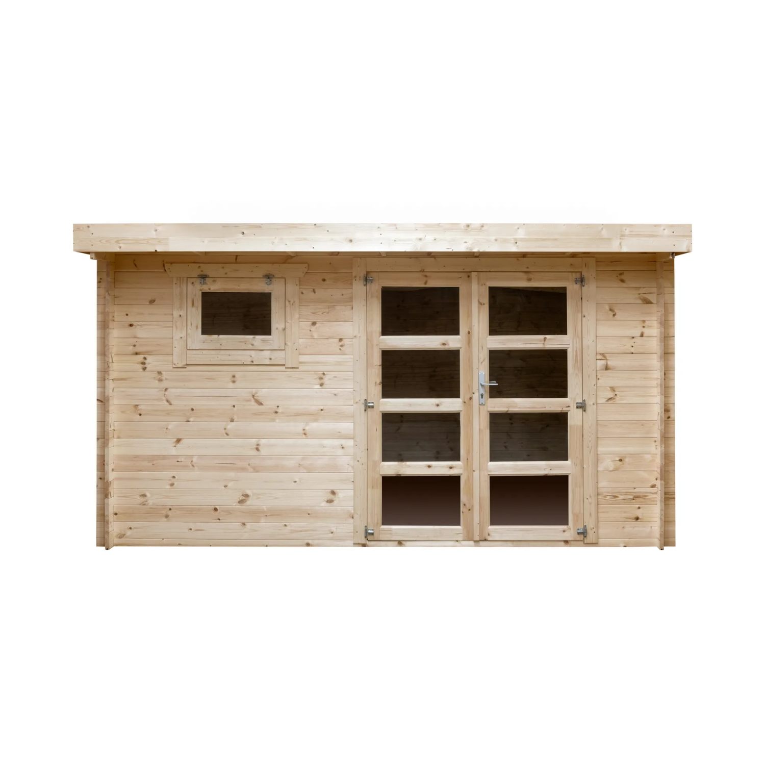 Abri de jardin bois moderne ADRET – 13m² Toit plat 2