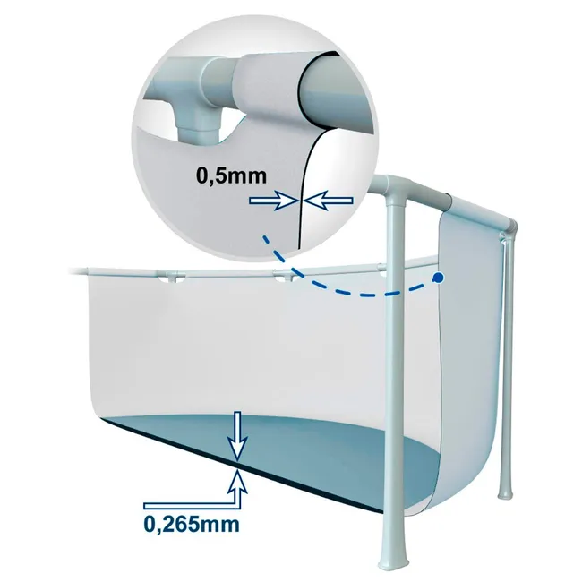 Kit de piscine « Prism » rond 3.05×0.76cm – Intex 5