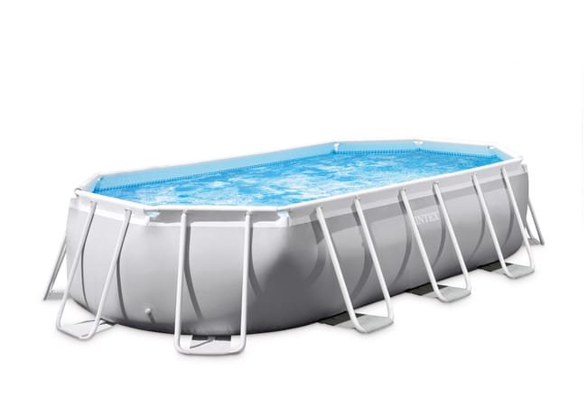 Piscine tubulaire INTEX prism frame ovale 4,00 x 2,00 x 1,00 m 2