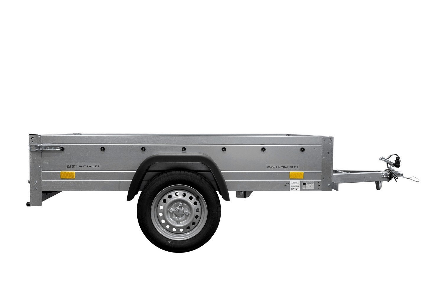 Top remorque garden trailer 200 kipp avec rehausses grillagées et roue jockey 4